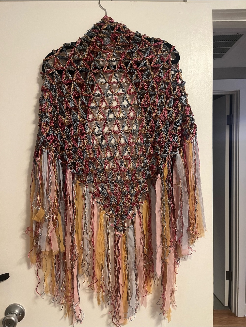 Cecilia De Bucourt Multicolor Silk “Jessica” Shawl - Rare Item - Picture 2 of 4